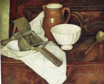 ライサーのある静物画としても知られるガーリックプレスのある静物画 ディエゴ・リベラ Oil Paintings
